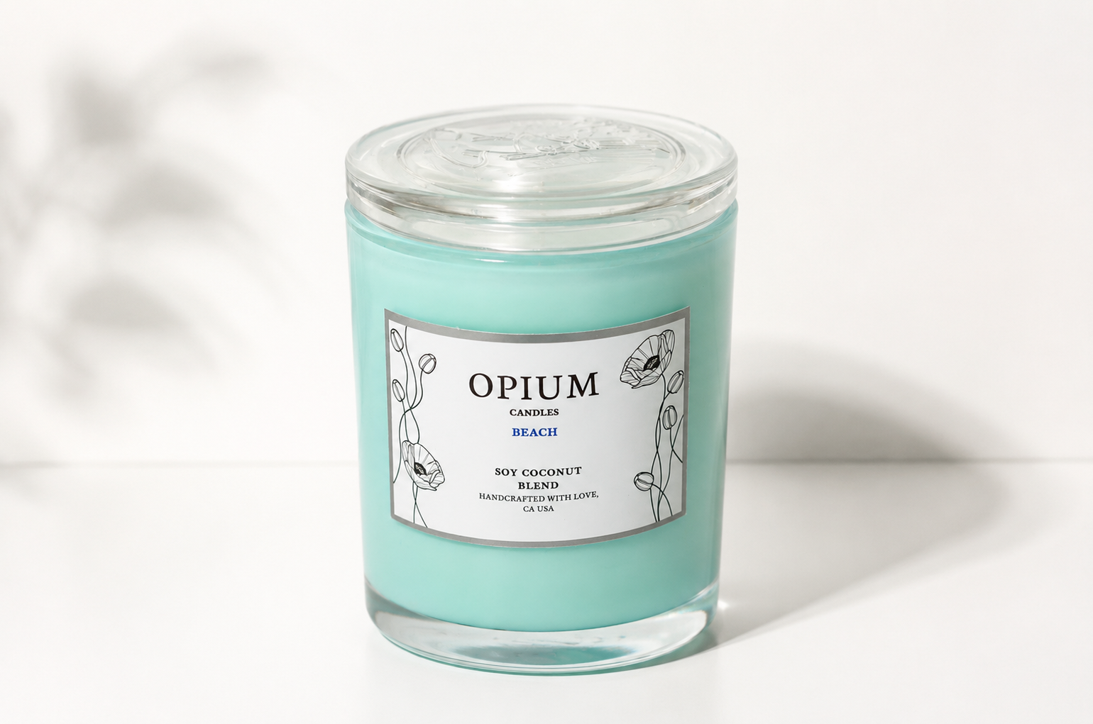 Opium - Handcrafted Soy Coconut Candle in Reusable Glass Vessel