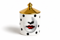 Opium Chic Polka Dot Candle in Designer Ceramic Vessel