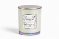 Sleek Metallic Glass Candle with Modern Metal Lid