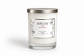 Opium-Elegant Frosted Glass Candle Jar | Reusable Home Décor Vessel