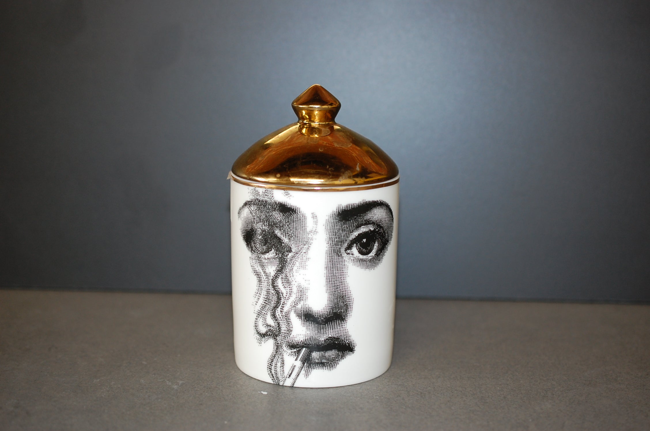 Opium Artistic Portrait Candle in Ceramic Vessel