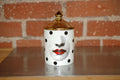 Opium Chic Polka Dot Candle in Designer Ceramic Vessel